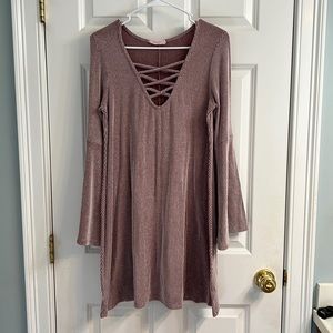Entro bell sleeve dress